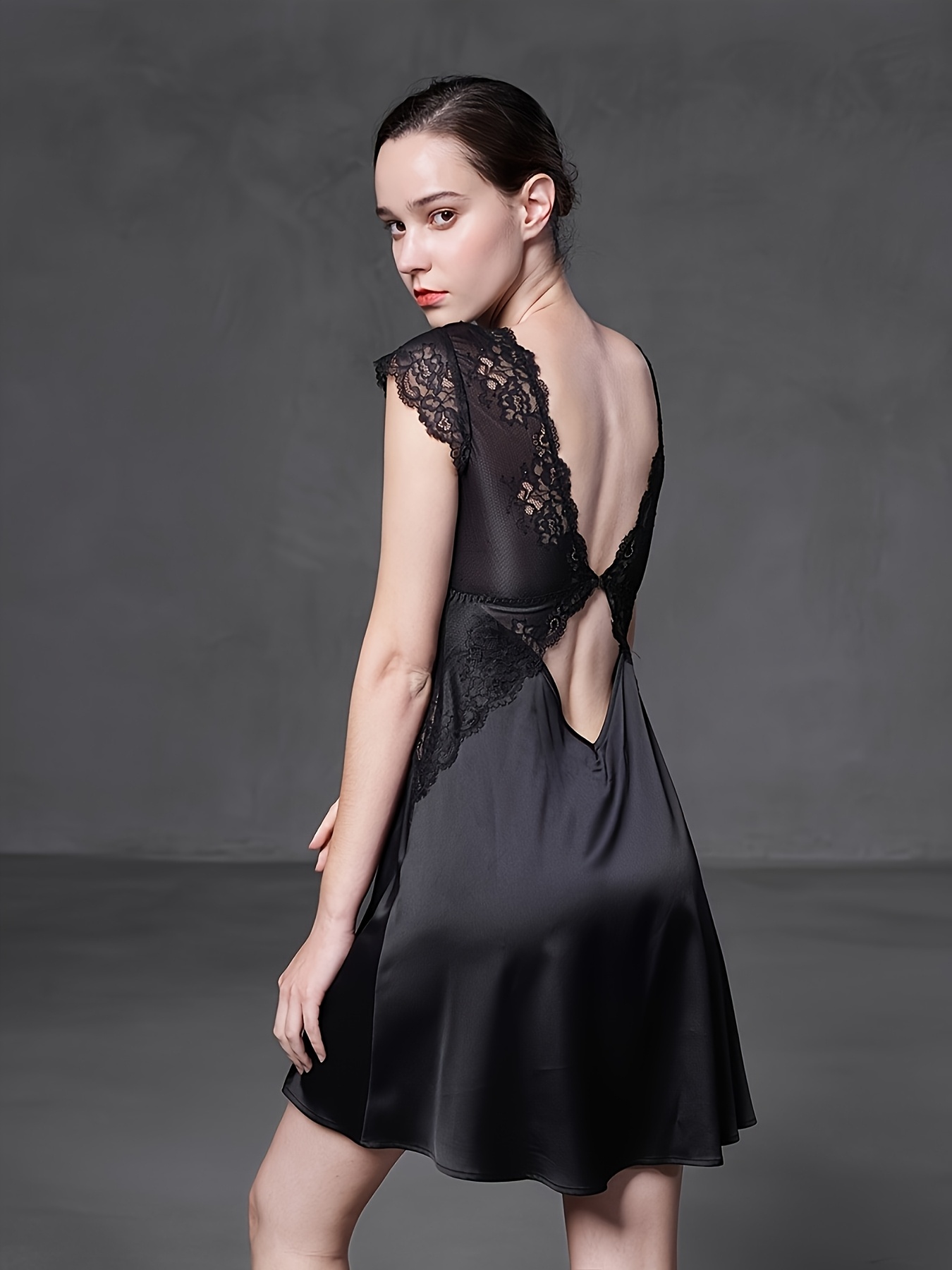 purple floral lace dress Mila Purple Lace Maxi Dress – Frock and Frill main image 1