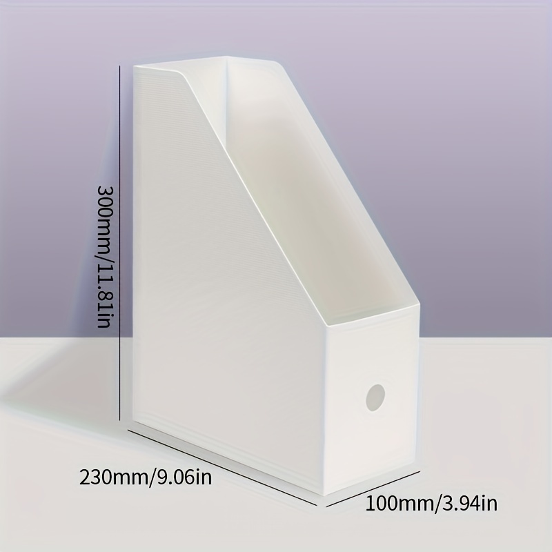 1pc desktop storage book standing box file rack piece frame storage box book standing rack   stationery rack