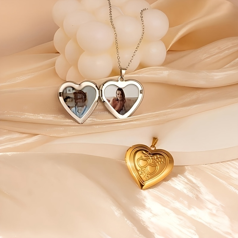 Custom Heart-Shaped Photo Necklace — Personalized Gift for Loved Ones
