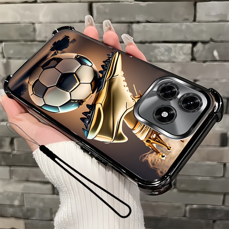 TEMU Phone Case - 2d Flat, 2pcs Set: Includes 1 Phone Case And 1 Strap, 2d Flat, Phone Case, Suitable X5c, Unisex Lanyard Phone Case, Premium Phone