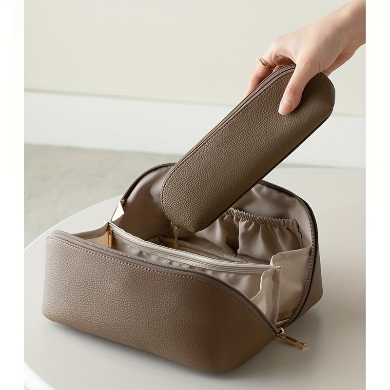 Premium Makeup Bag, Fashionable Portable Multifunctional Storage Pouch for Sanitary Pads, Coins, Keys, Lipstick, Etc., Large Capacity Cute Travel Cosmetic Bag, Commute And Business Trip 3pcs Set, Mother'S Day Gift, Valentine'S Day