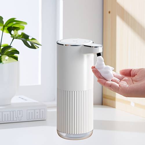 item picture bathroom dispenser for hand soap and detergent automatic touchless liquid dispenser for shower gel wall mounted with no drilling required features four adjustable output levels with battery level display quick charging