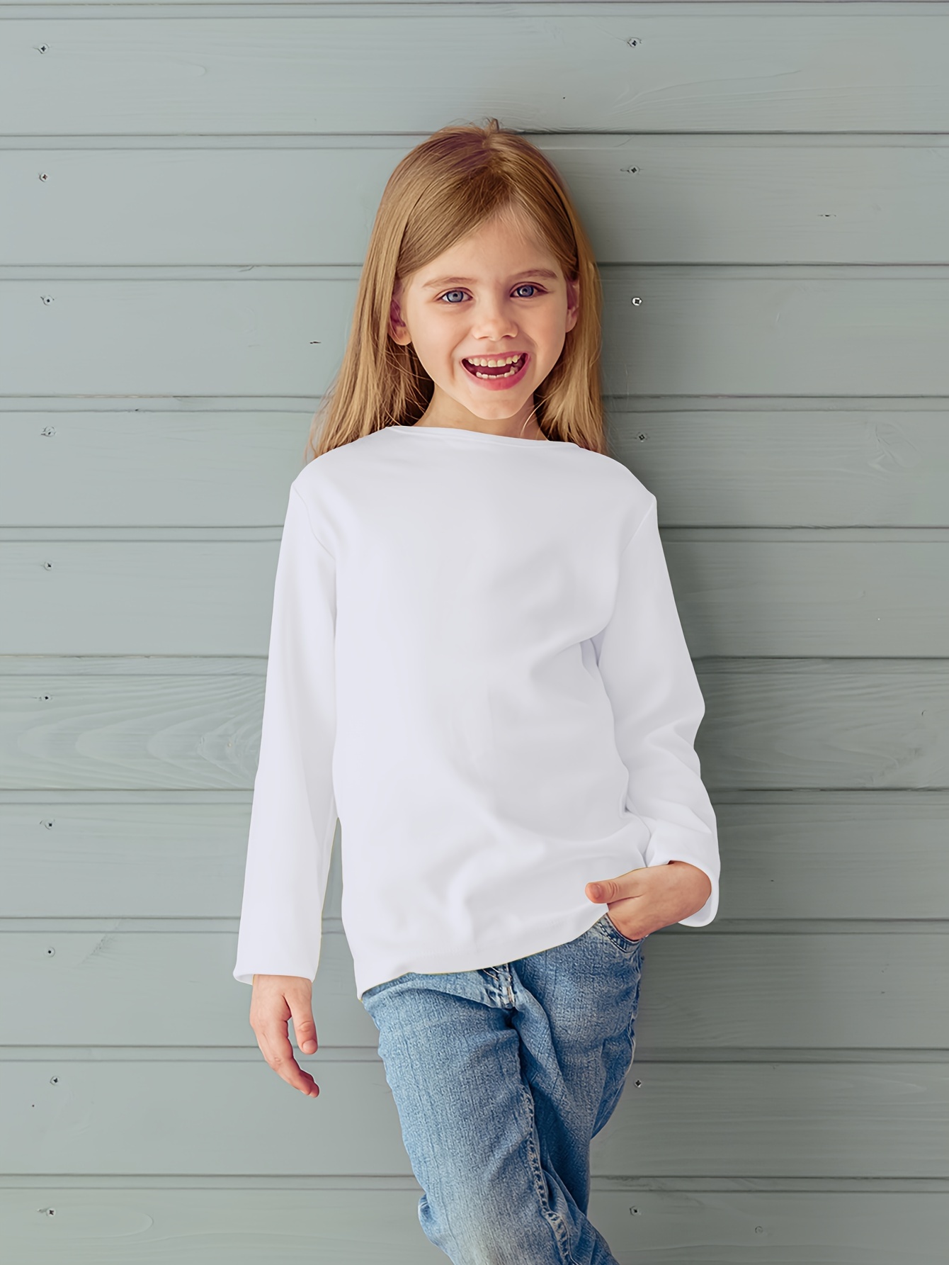 100% Cotton Long Sleeve T-Shirt Soft Winter Warm Casual Round Neck Knit  Top, Solid Black Colors (Hand Washable) Chinese New Year Outfit,