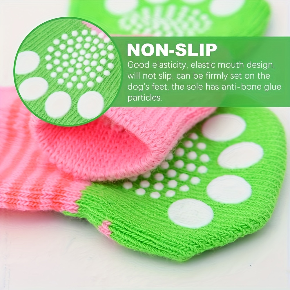 24pcs Non-Slip Pet Paws Socks for Dogs