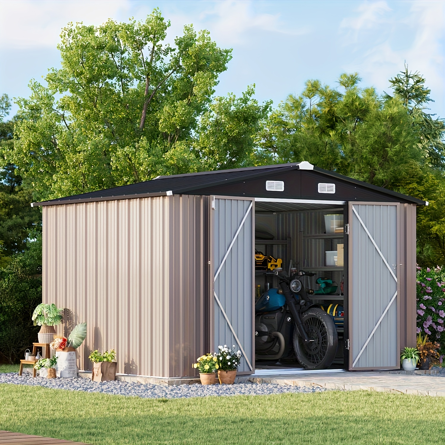 ulsmvoc 6x4 ft 10x12 ft outdoor carport featuring - Temu