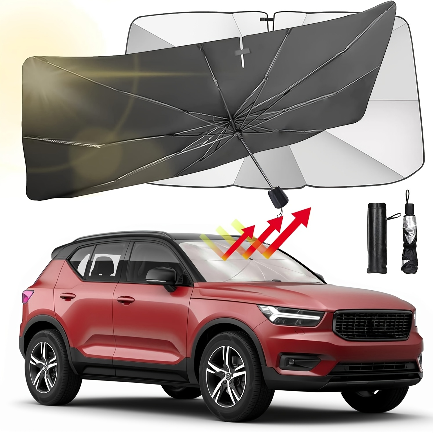 

Car Windshield Sun Shade, Umbrella Car Sun Shade, Foldable Car Shade, Uv Sunshade For Car Windshield, Sun Shade Car Windshield, Car Sun Shade Windshield