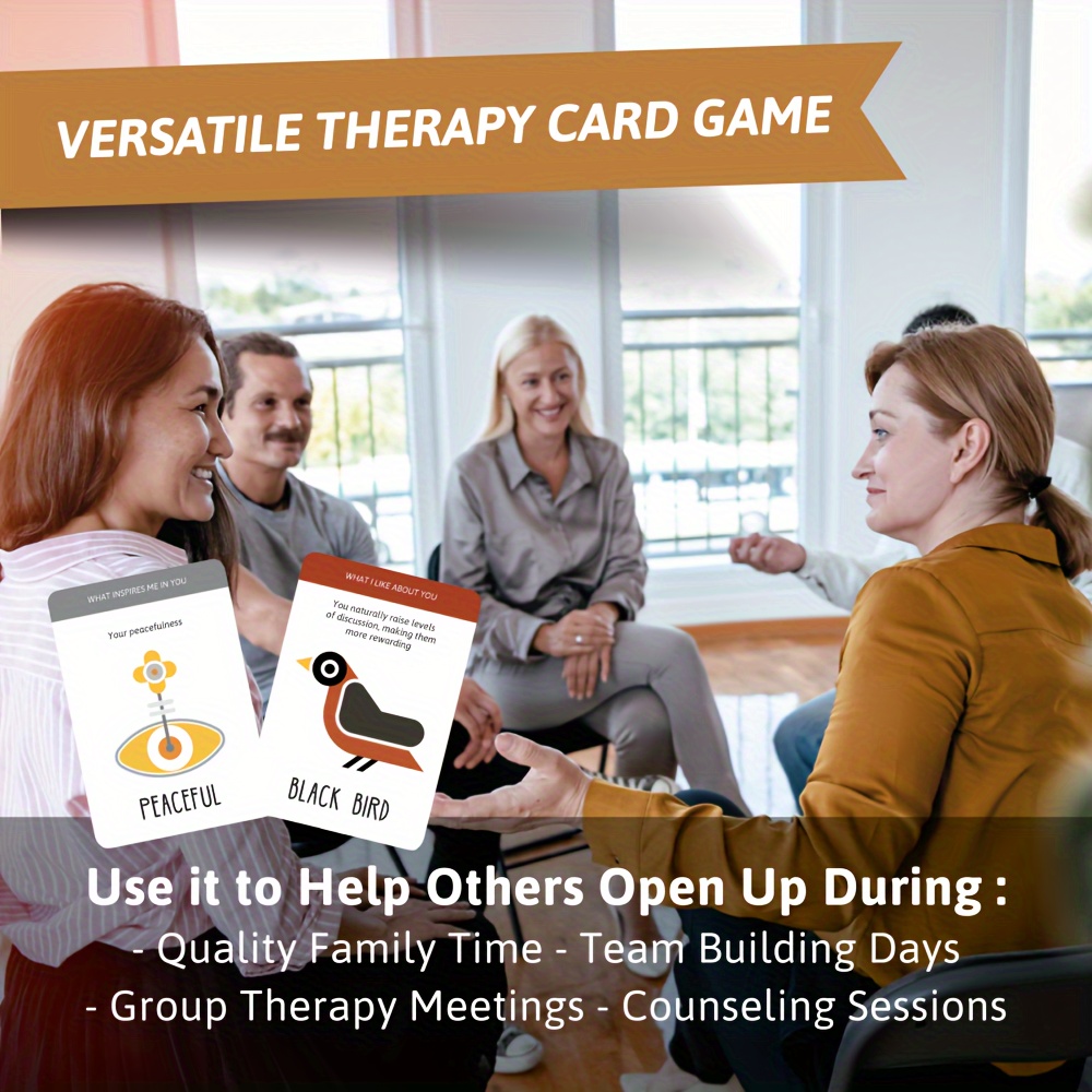 Team Building Therapy Card Game Group Conversation Cards - Temu Germany