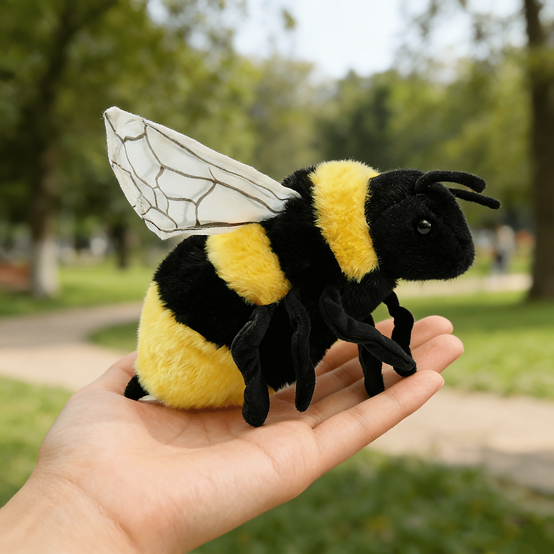 Image of 1pc Cute Insects Plush Toys Soft Stuffed For Animal Plush Toy Soft Filling Ladybug Bee Doll Home Decor Room Decor Holiday Halloween Easter Christmas And Birthday Popular Gift For Friend Keepsake