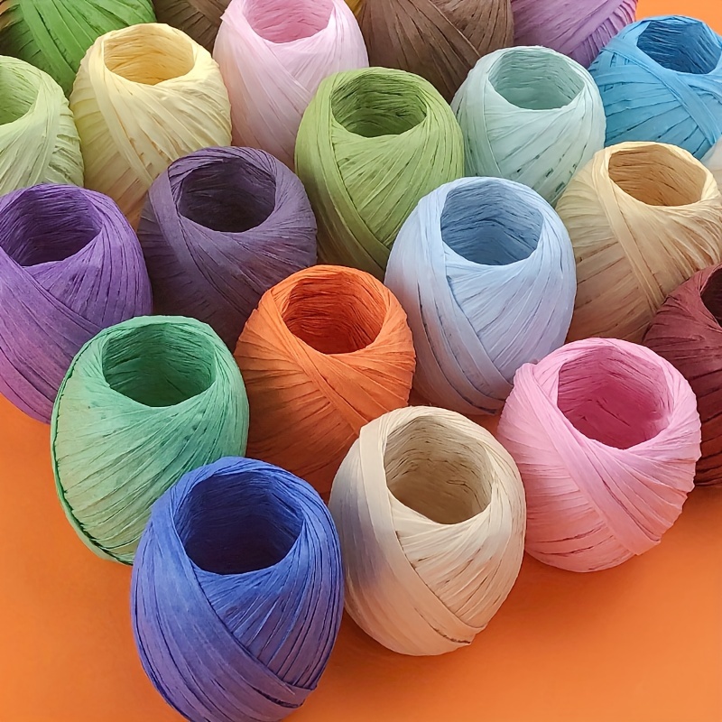 

2024 New Arrival Raffia Ribbon For Gift Box Wrapping - Perfect For Wedding, Valentine's Day, Thanksgiving, Easter, And Christmas Decorations