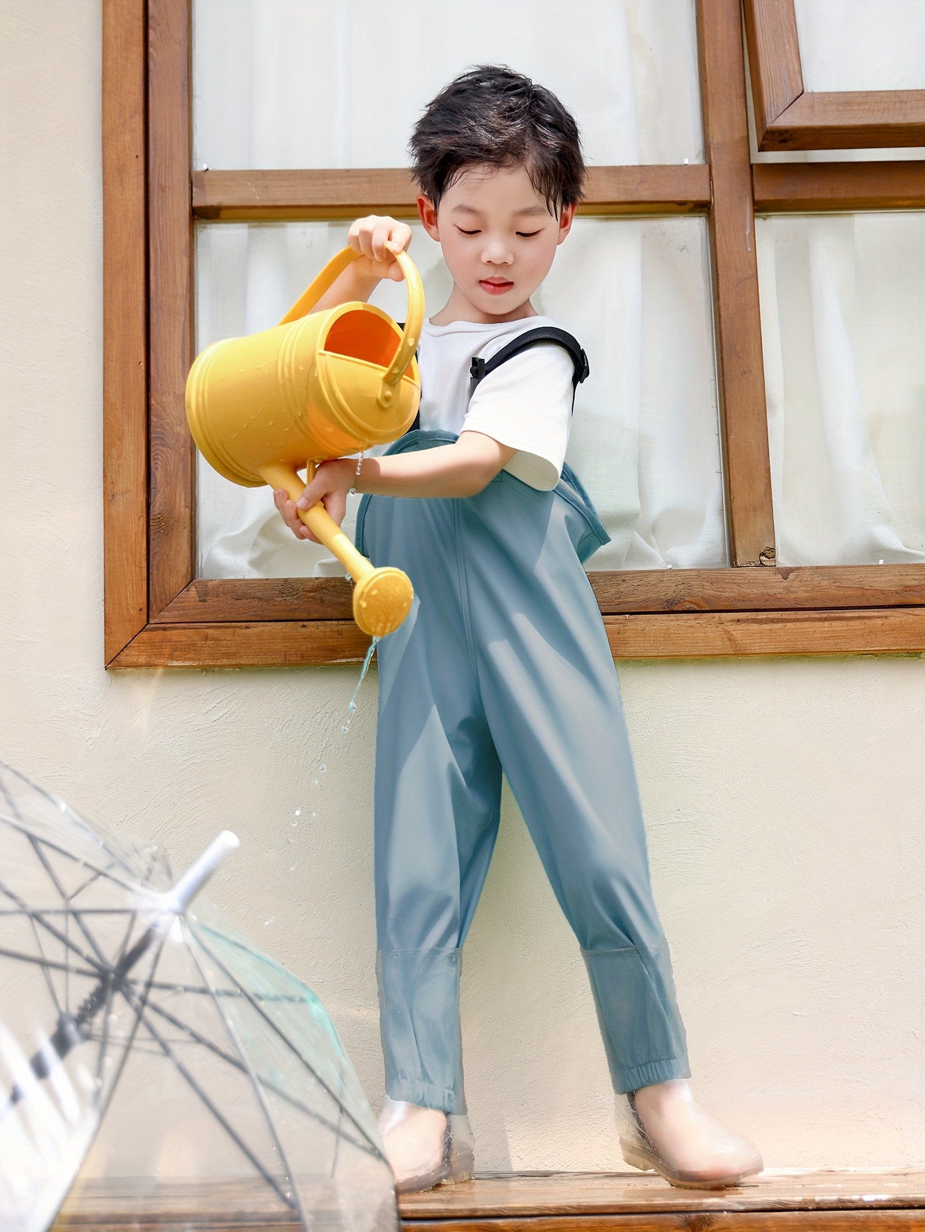 season pu rain pants unisex loose fit machine Temu Ireland