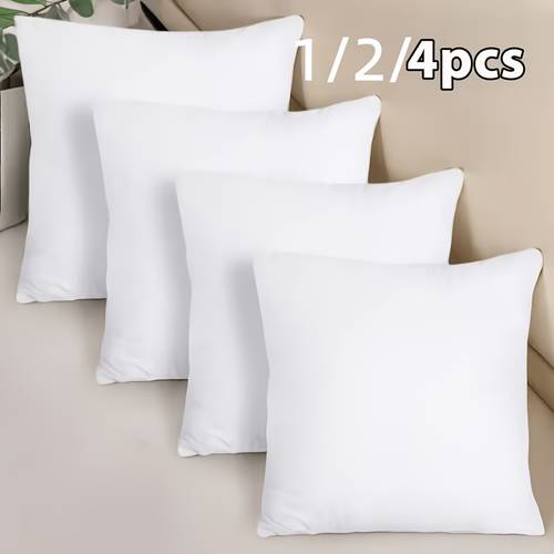 1 2 4 pack hypoallergenic new fiber cushion filling inserts white square pillow inserts for sofa bed and patio ideal for bedroom office room decor outdoor camping and spring summer use perfect mothers day gift