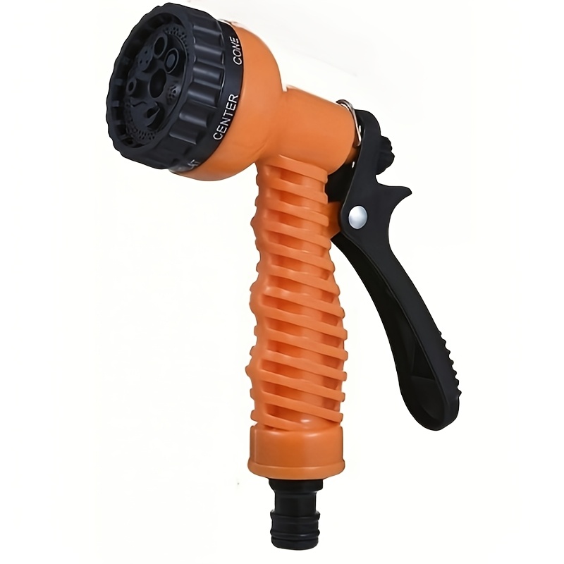 TEMU High-pressure Garden Hose Nozzle Sprayer | Adjustable Water Gun With Nozzles | Heavy-duty Irrigation Wand For Car Washing, Pet Bathing, And Yard