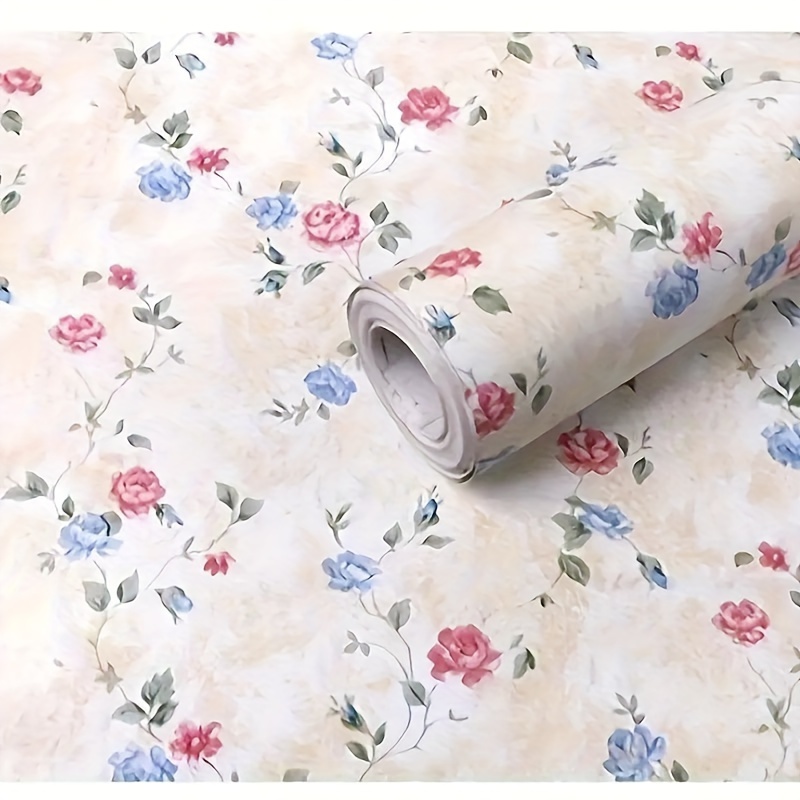 Dollhouse Miniature Shabby Chic Wallpaper Pink Floral 1:12 Shabby Chic Roses