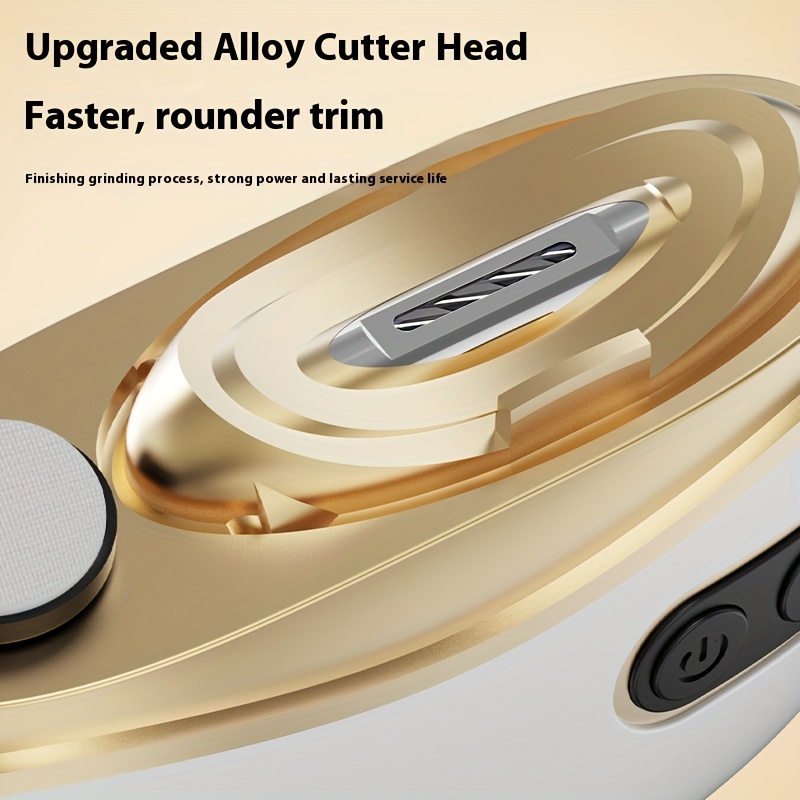 1  in 1 usb rechargeable electric nail clipper and polisher with led light lithium battery polymer 400mah 36v battery powered usb dual use for   quality nail care Product details 4