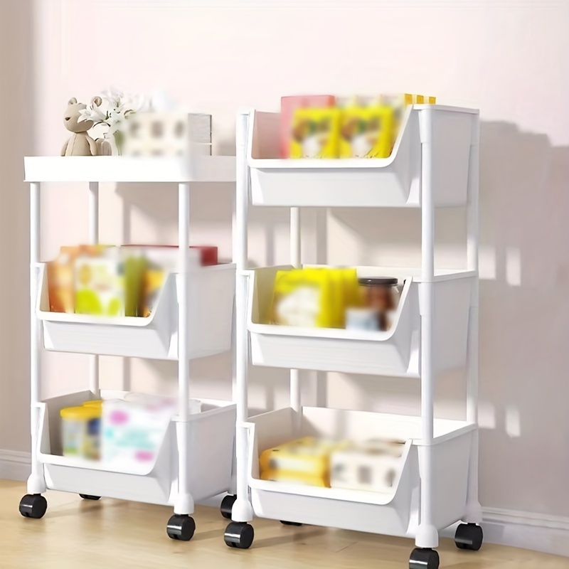 

Small Multi-layer Simple Bookshelf With Detachable Storage Rack Made Of Pp Plastic, Saving Space.