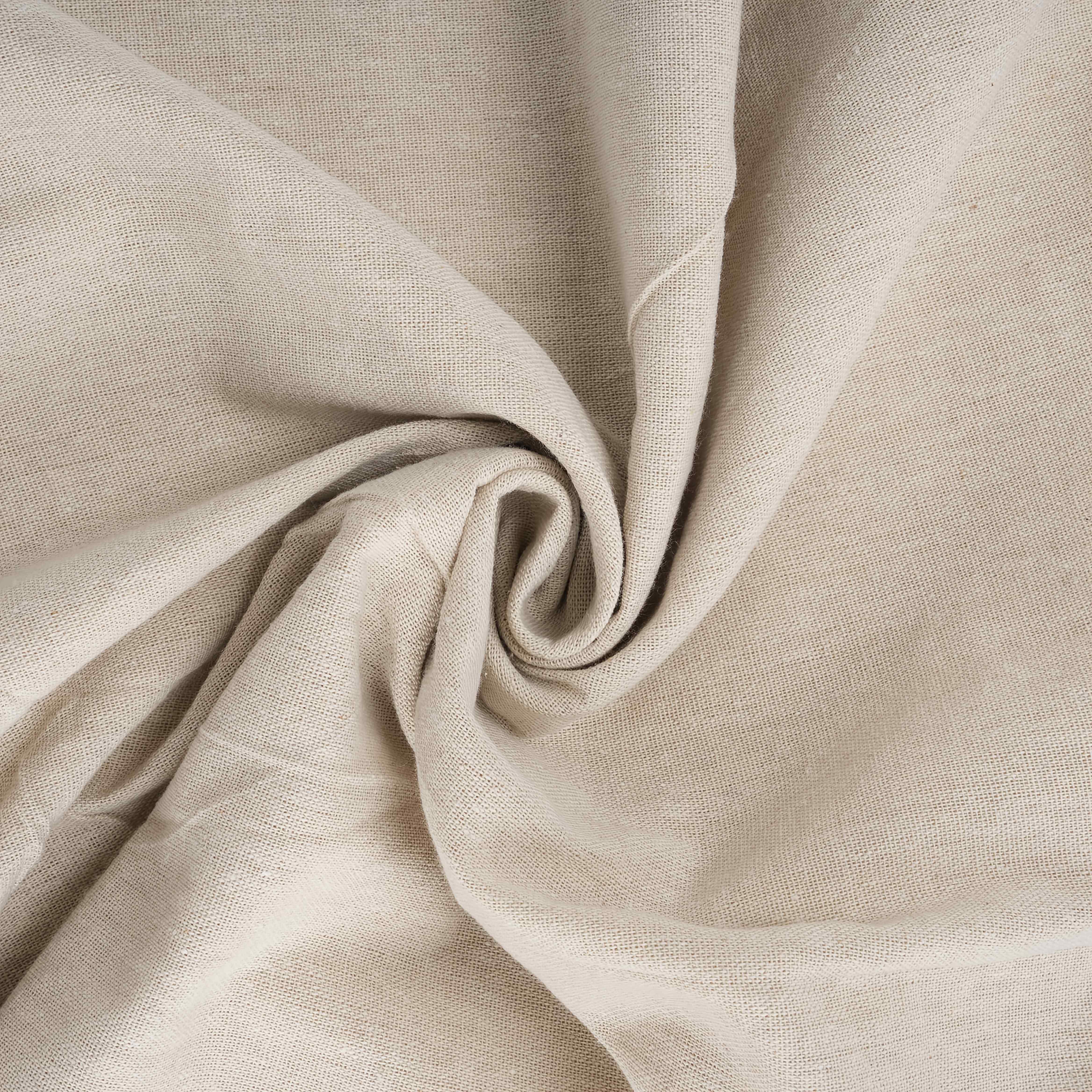 Roll 100% Linen Fabric - Pre-cut Craft Cloth Suitable For Handcrafts, Quilting &, 59-inch Length X 20-inch Width, Hand Wash Only, Solid Color Fiber Material