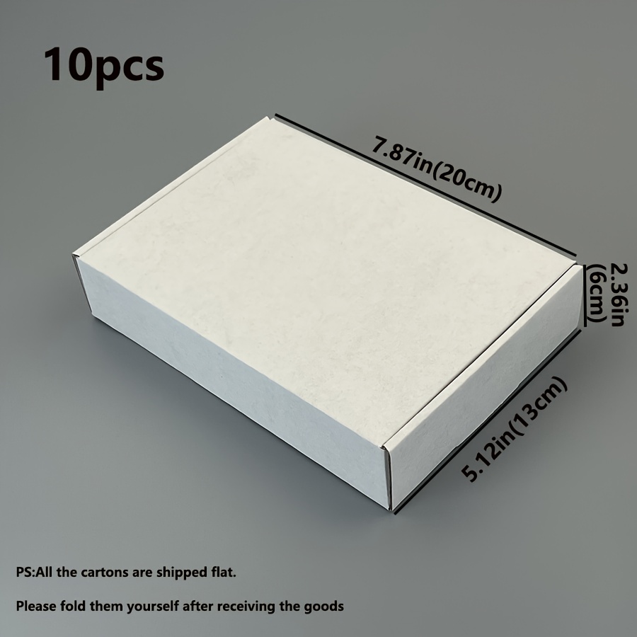 TEMU White 10pcs Thick Corrugated Cardboard Boxes, Sizes , Shipping Cartons, Packaging Boxes, Packing Boxes, Gift Boxes, Corrugated Cartons