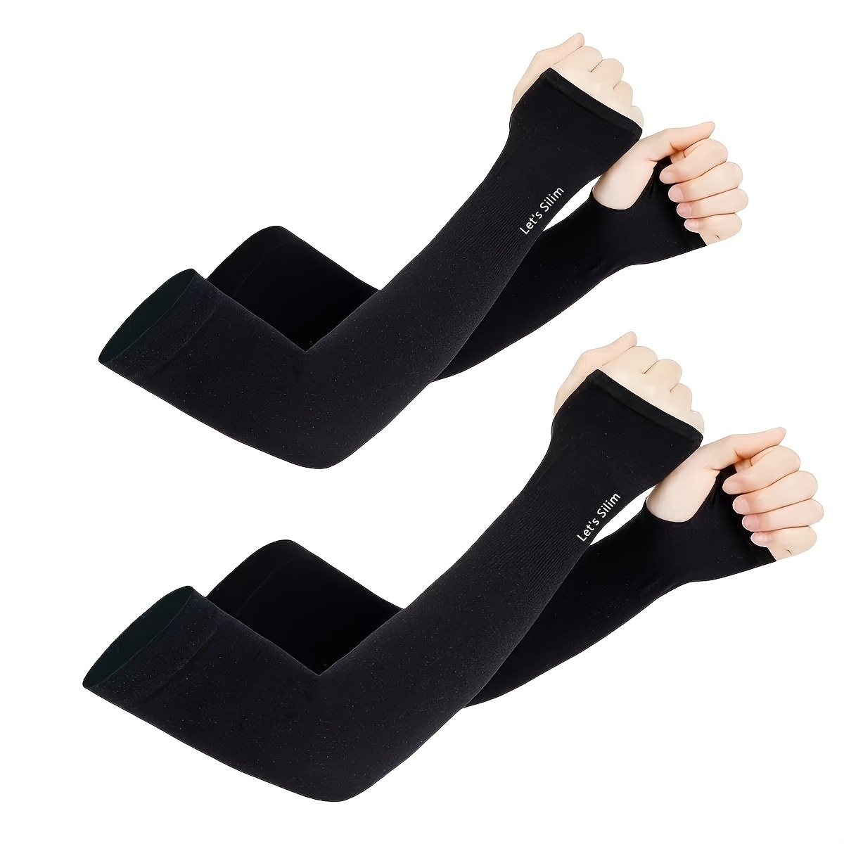 TEMU 2 Paires de Manchons de Protection Solaire Respirants Anti-Transpiration pour les Bras, Manchons Rafraîchissants pour la Conduite, le Cyclisme,