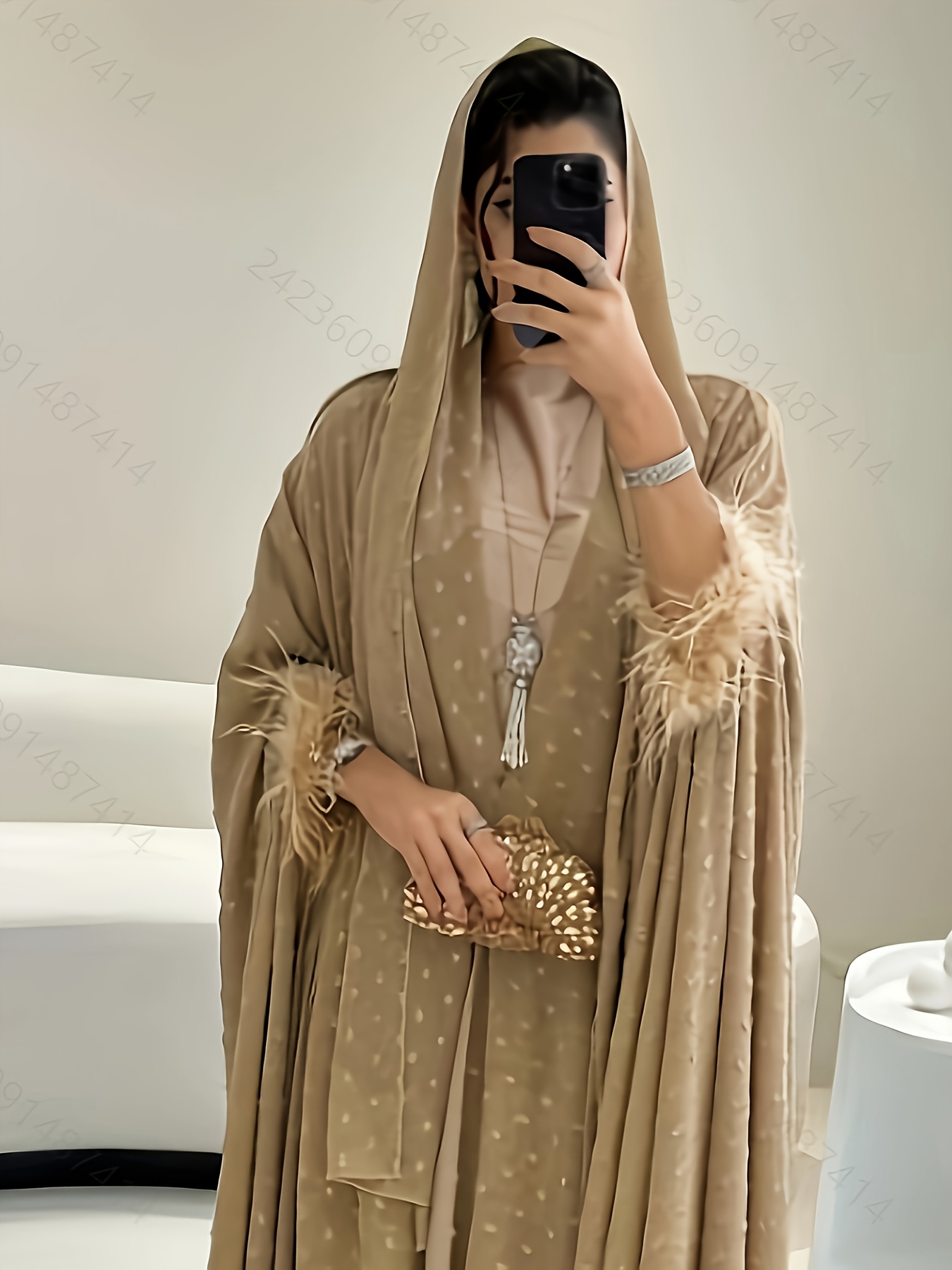 Islamic Wedding Abaya For Wedding Party Women's Elegant Abaya