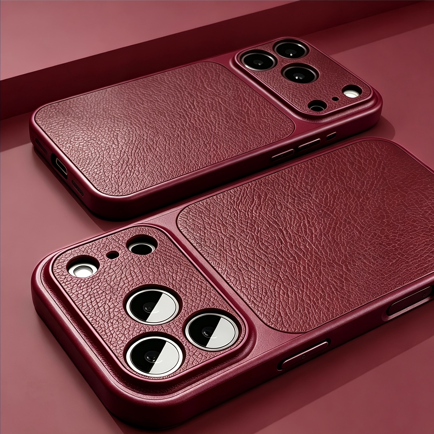 TEMU Phone Case: Luxury Hard Matte Plating Case For Iphone 18 Pro Max 18 Pro 18 17 16 15 14 13 Pro Max Large Window Camera Retro Shockproof Cover