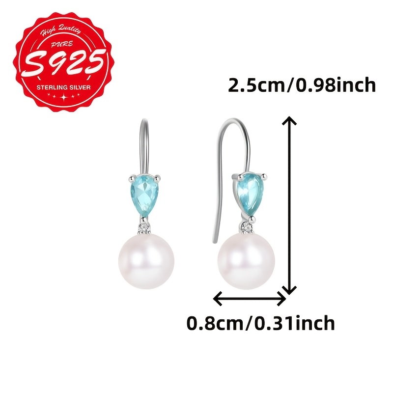 Women's S925 Sterling Silver Heart-shaped Earrings, Elegant
