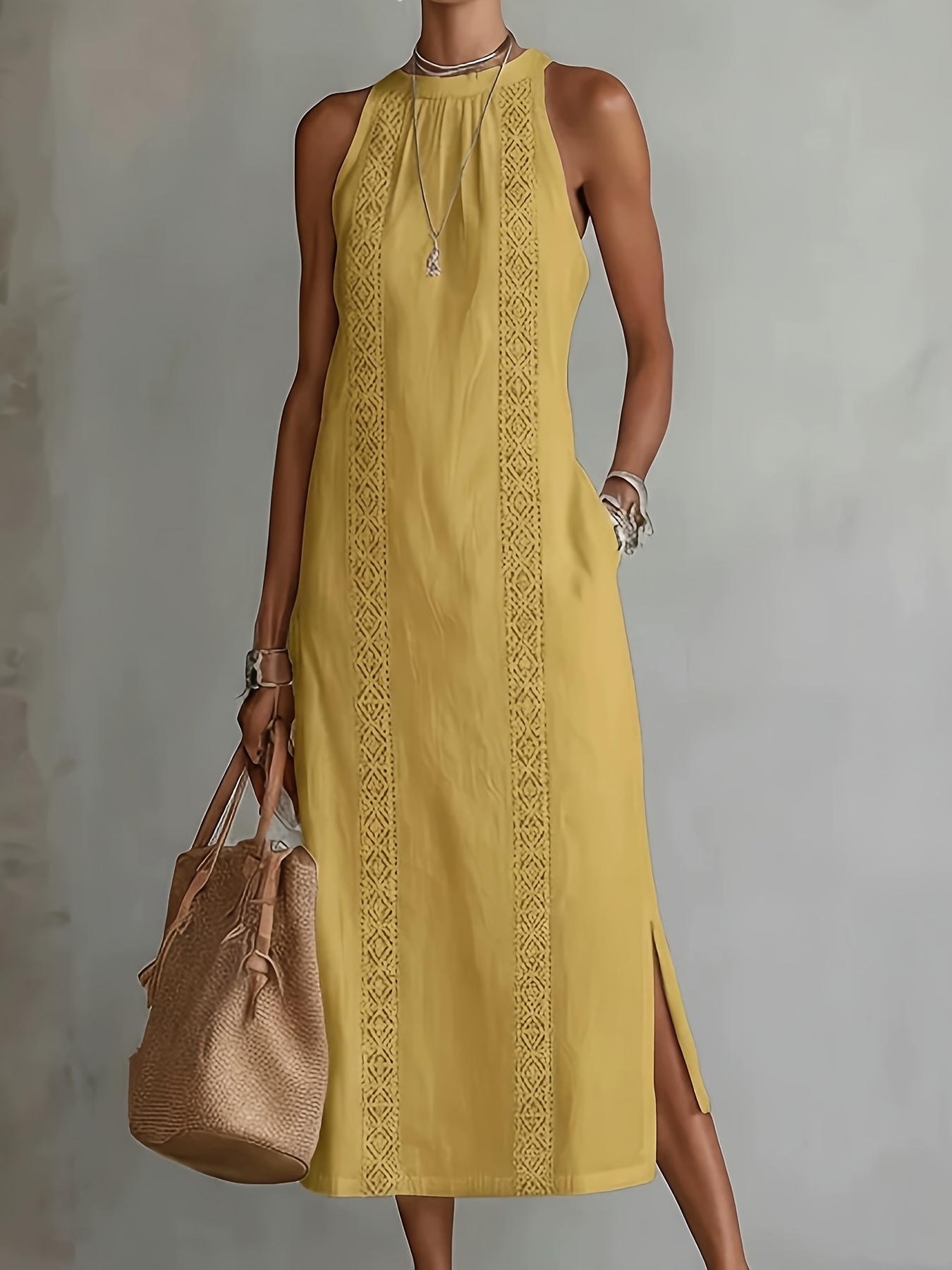 linen elegant dresses Teal Blue Elegance: Linen Wrap Dress with Shawl Collars, Full Sleeves & Waist Tie | Chic Linen Maxi Dress main image 1