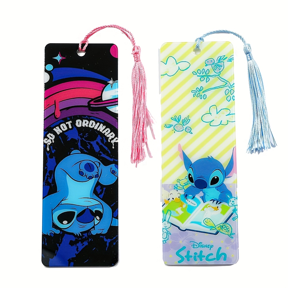 

A Cute Anime Stitch Bookmark Made Of Acrylic, Book- Ladies As A Birthday Gift Or For Valentine's Day And Anniversaries, Ideal For Disney Fans To .