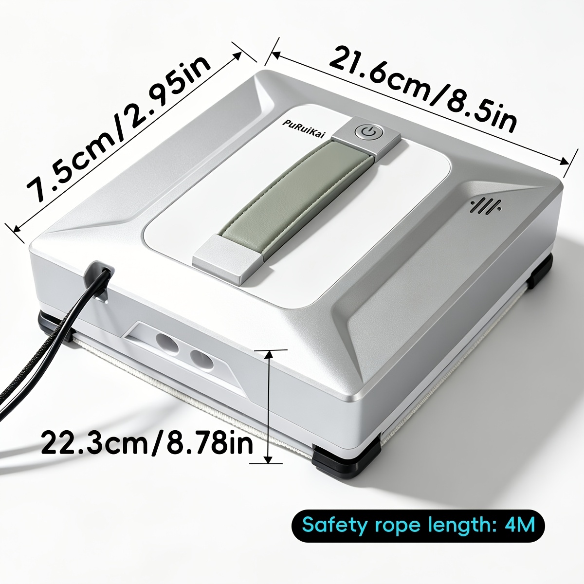 Image of App Intelligent Square Window Cleaning Robot, R6 2026 Latest Model 3200pa Strong Suction, Planning, 9-layer Safety , Dual-way | 4 Nozzles, Very Suitable For Home And Office Window Cleaning