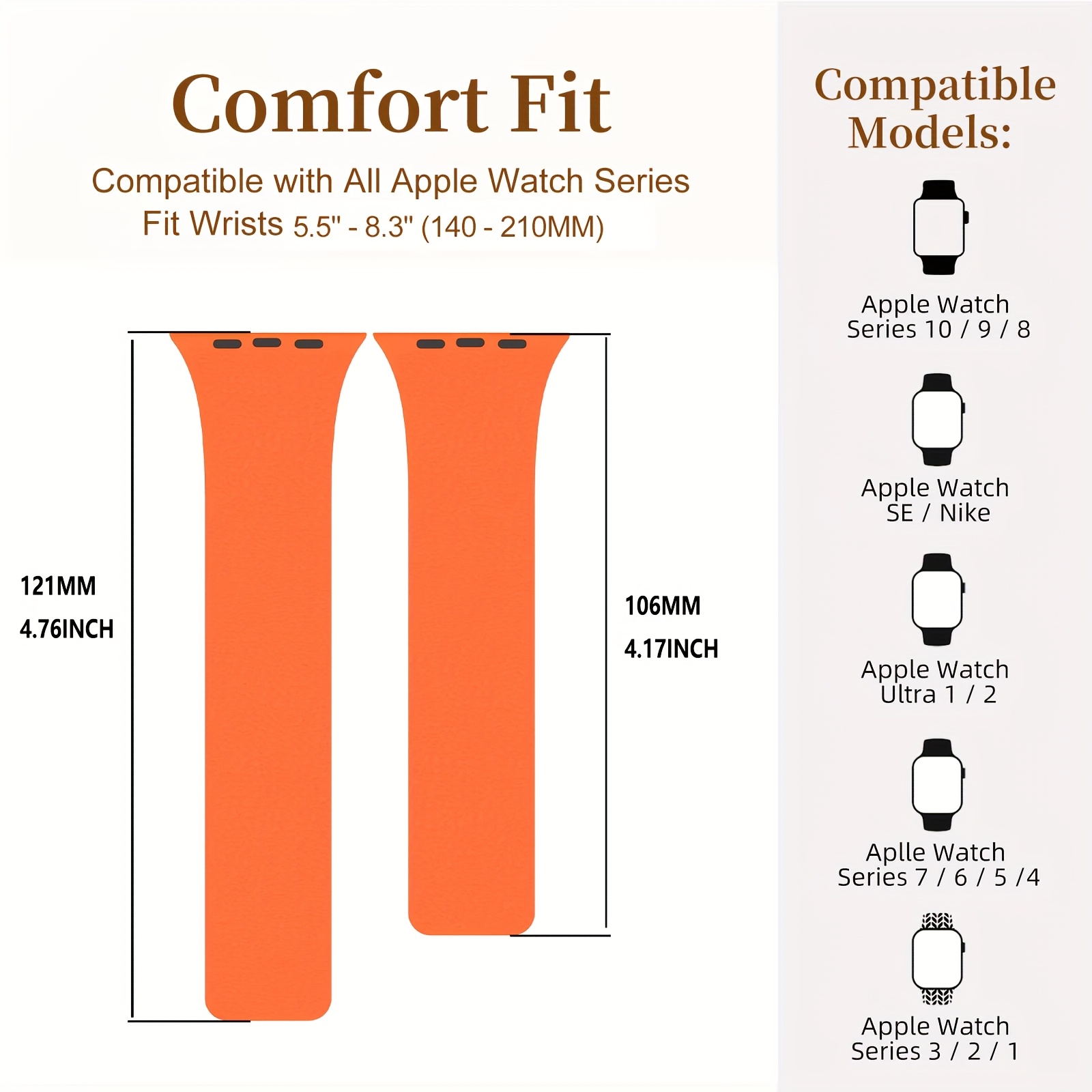 New Magnetic Strap for Iwatch10/9/8/7/6/5/4/3 Compatible with 38/40/41/42/44/45/46/49mm Couple's Creative Spring and Summer Sports [ON WATCH!]