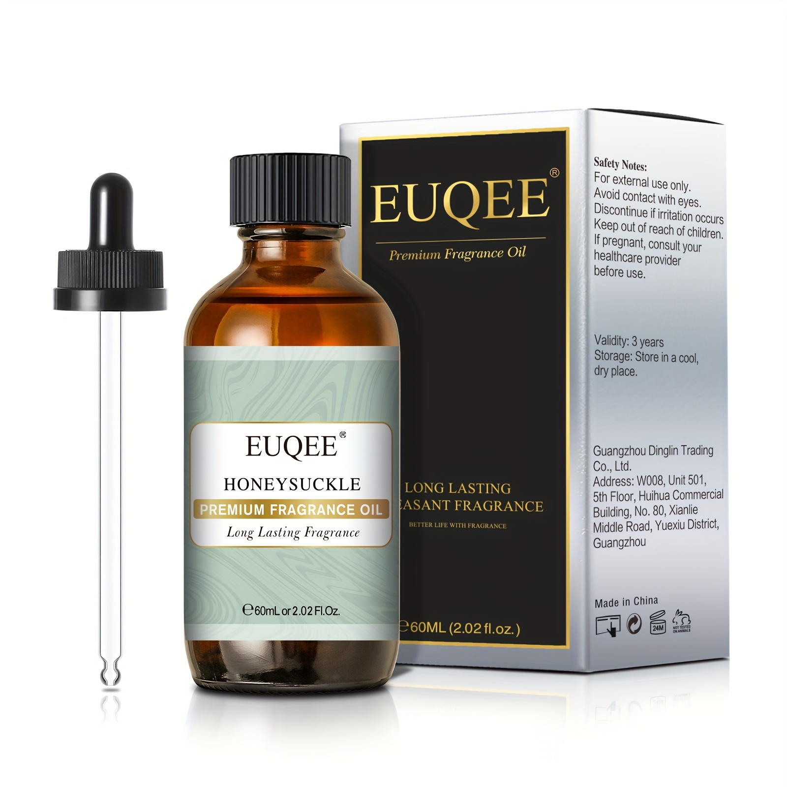 

Euqee 2pcs Essential Oils 60ml/2.02fl.oz For Diffuser, Candle Making, Humidifier