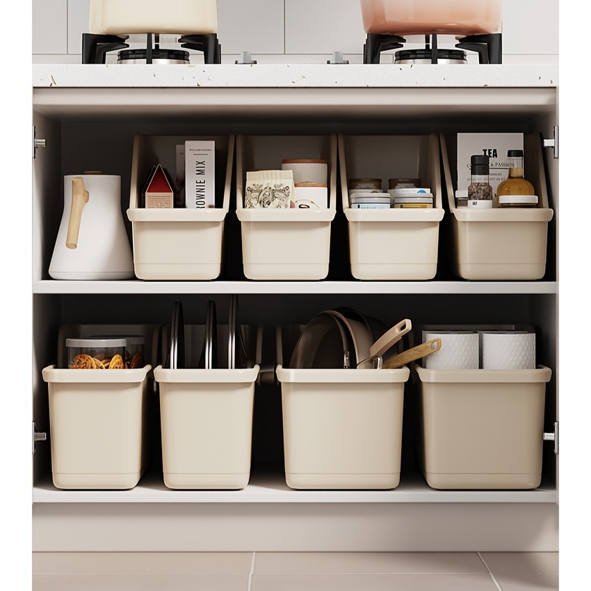 Organizer Da Cucina In Bambù Per Pentole E Coperchi - 6 Scomparti, Multiuso Per Armadietti E Cassetti - 3