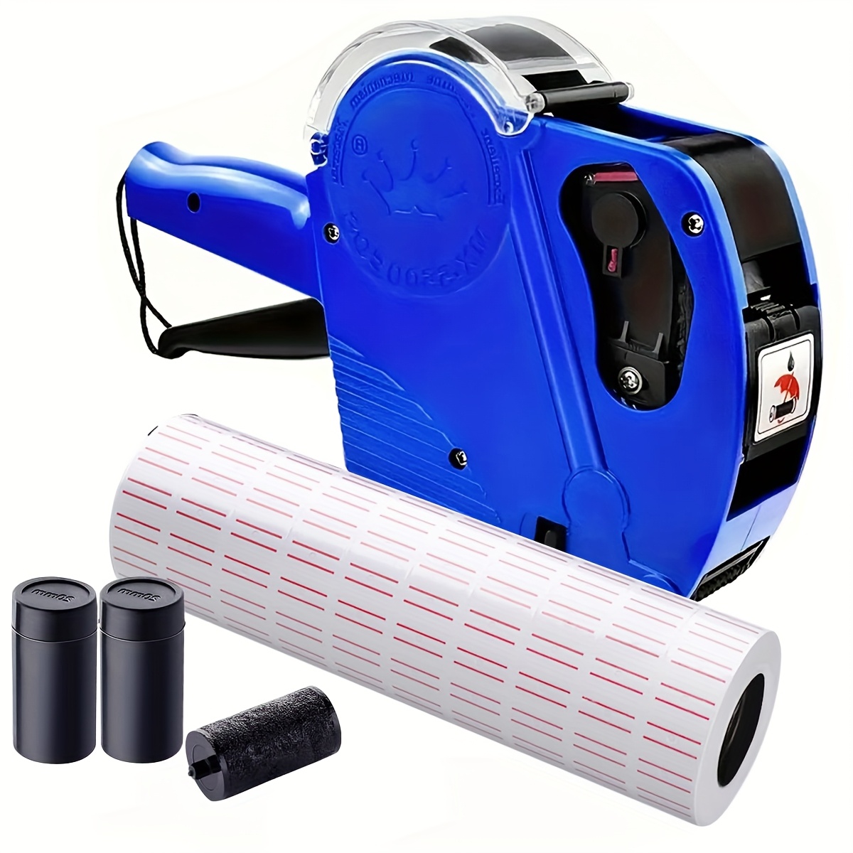 

Mx-5500 8- Digital Price With 10 Rolls Of Label Paper And 3 Inks, Suitable For Label Makers, Price Kit For Office, Retail Store, Grocery Store Digital Label Blue