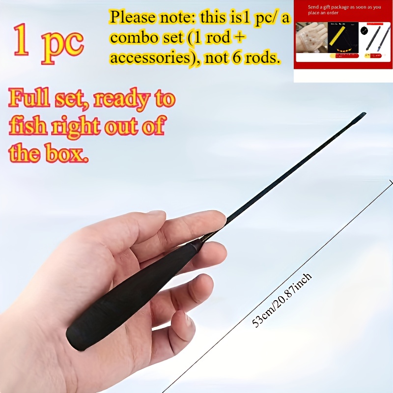 1pc   carbon fishing rod with feather ultra lightweight portable pocket streamer for carp fishing handheld mini rod with storage tube included     building gifts fishing rods for   sleek rod design compact storage 0