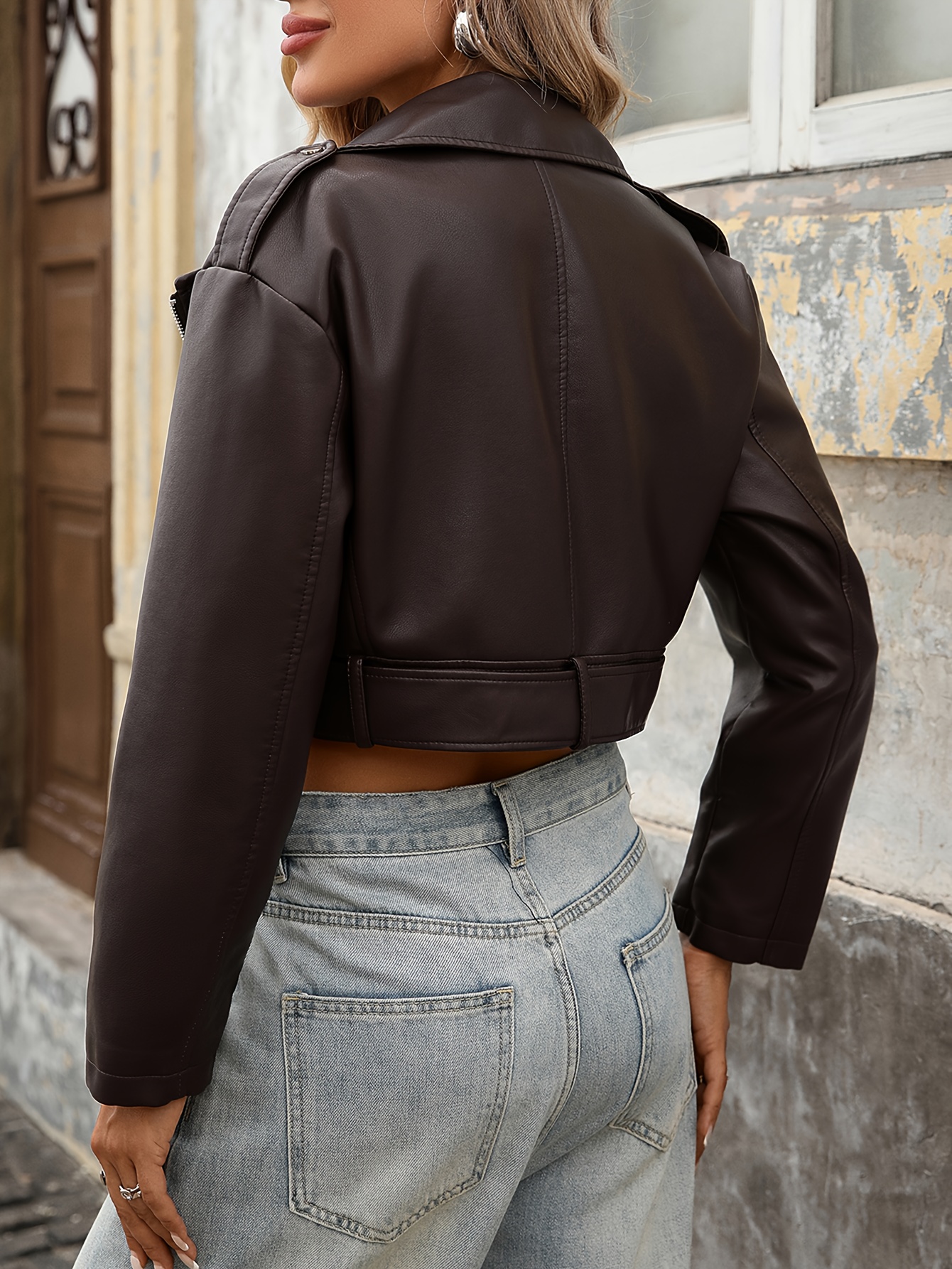 Leather Jacket Ladies Summer Coat Design Women's Fashion Leather