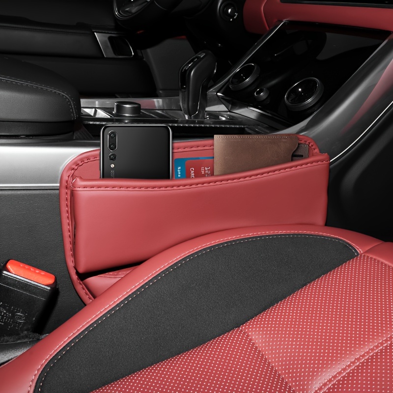 

Upgrade Your Car With A Pu Leather Seat Gap Manager - Keep Your Belongings Secure & Organized!