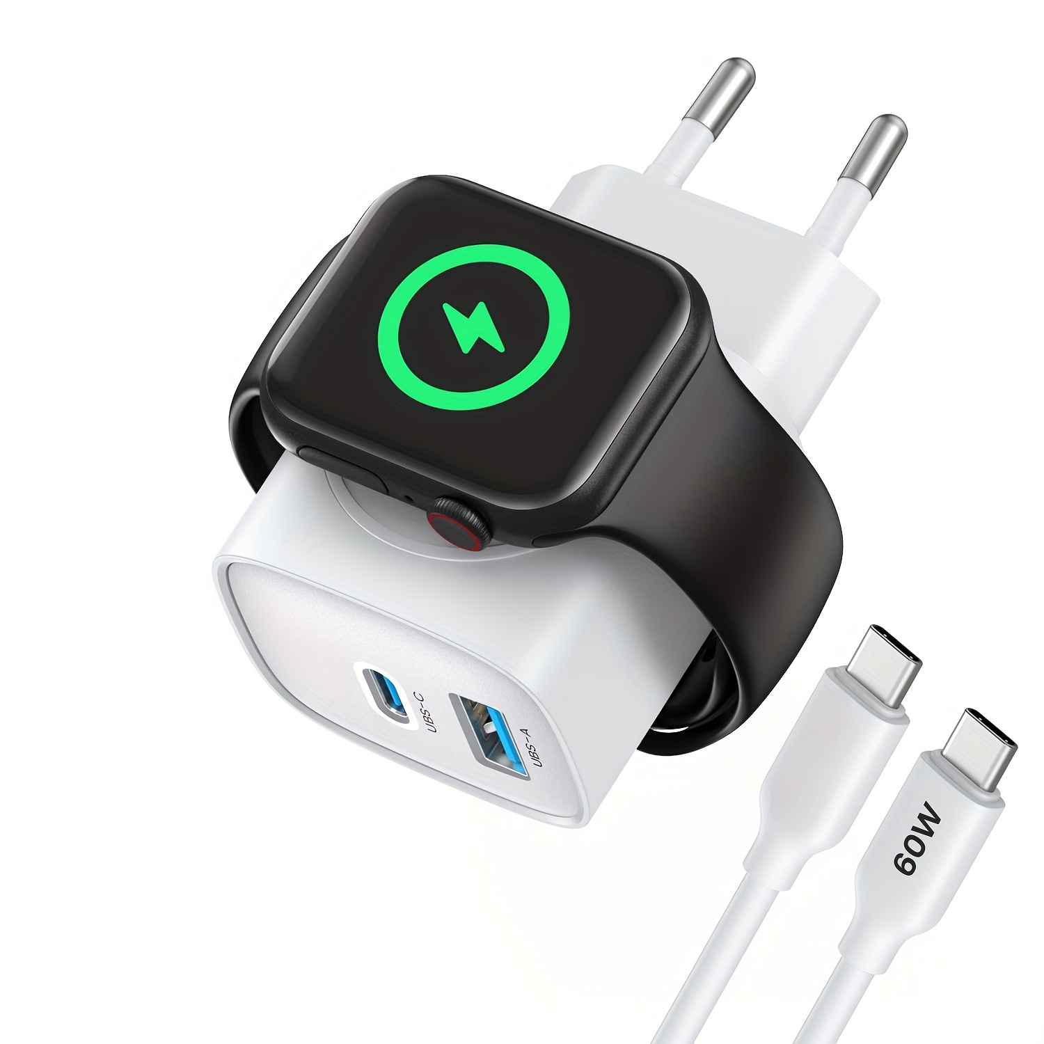 

For Apple Watch Charger, 3-in-1 20w Usb C Charger Pd 3.0 Wireless Fast Charging For Iwatch 10/9/8/7/6/ultra/se, For Iphone16/15