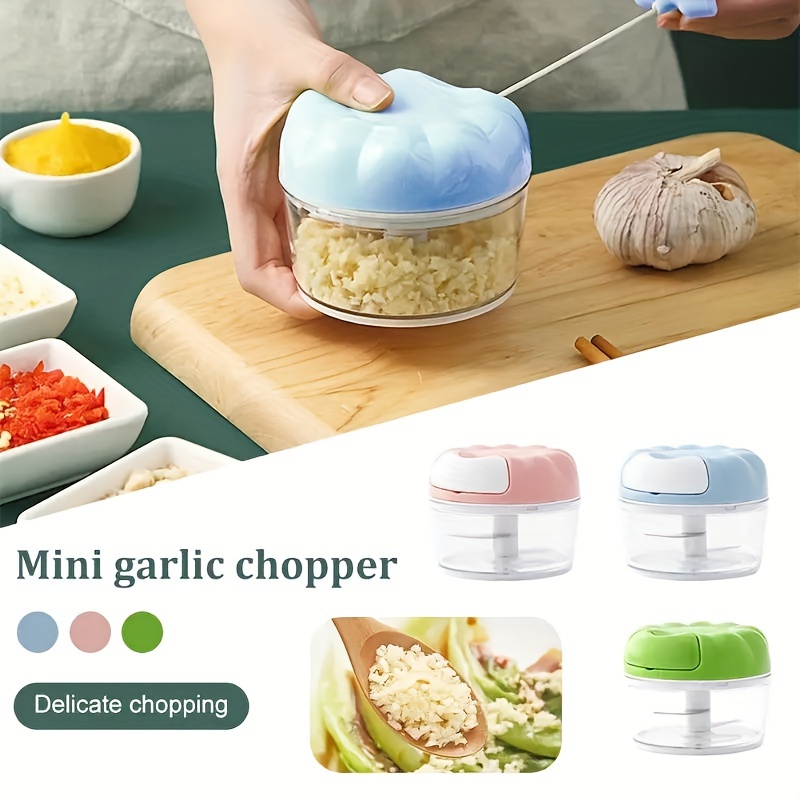 

Manual Garlic Chopper: Hand-cranked Kitchen Tool For Making Garlic Paste And Garlic - No Electricity Required