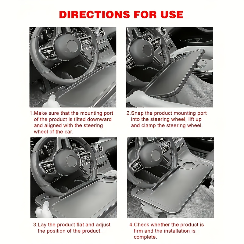 ergonomic car steering wheel   durable abs resin storage organizer with non slip surface   for   driving     to essentials vehicle interior accessory sleek material   Product details 5