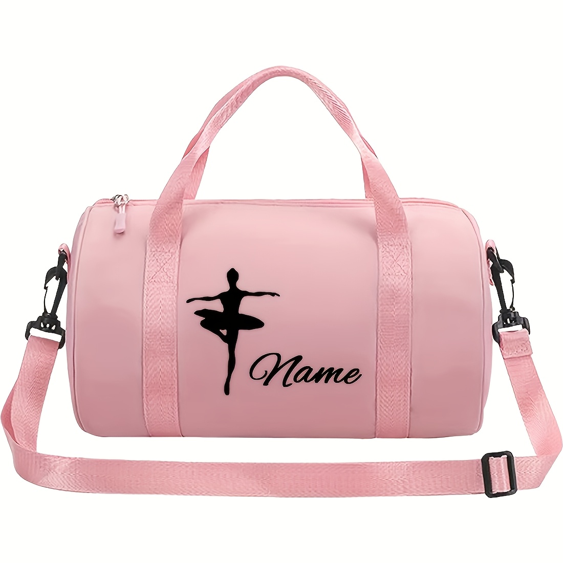 TEMU 1 pz Borsa personalizzabile con stampa di ballerina e , borsa a tracolla di grande capacit�, borsa portaoggetti con opzioni multicolore, adatta