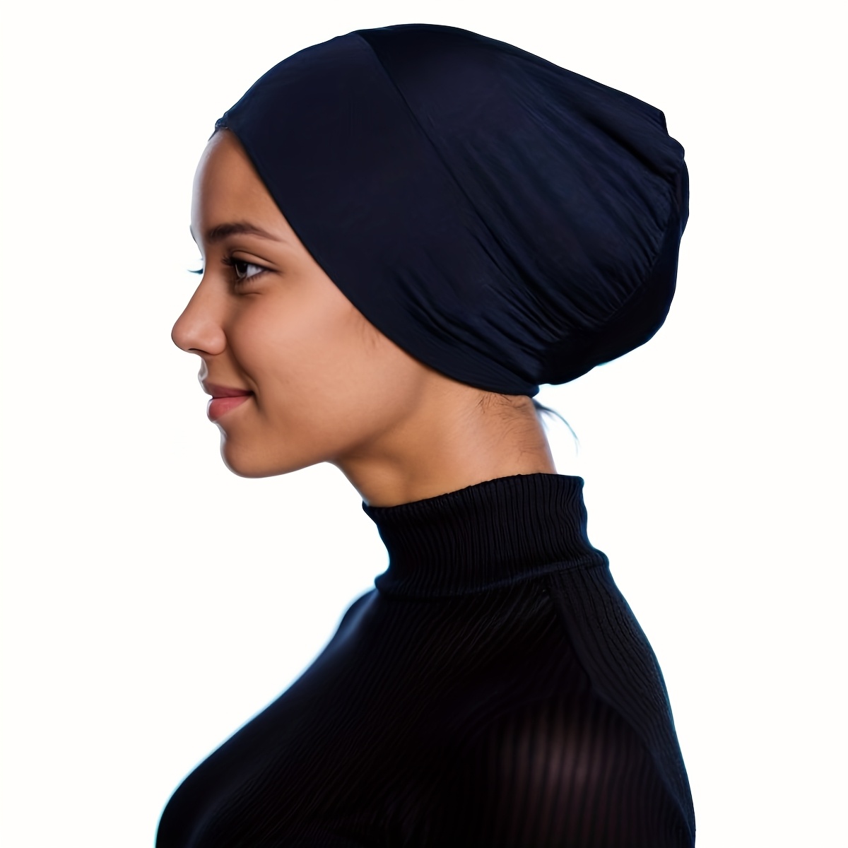 Middle Eastern Women'S New Muslim Modal Comfortable Elastic Breathable Base Cap Can Hide Hair Elastic Cap Headscarf Cap