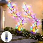 96 led vines for party wall decor 1 8m 5 9ft christmas decorations indoor home decor for party gifts artificial plants tree branche willow vine lights for room living room decor aesthetic ip44