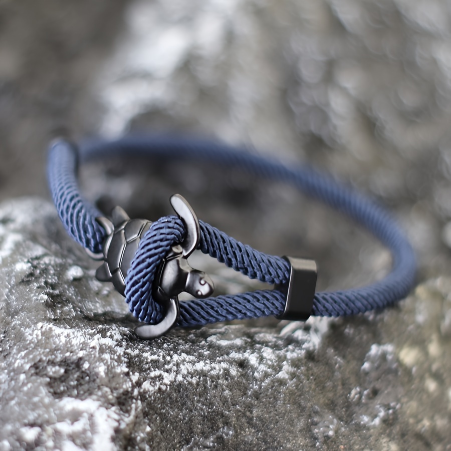 Men's Nylon Adjustable Rope Bracelet, Stylish Unisex Accessory