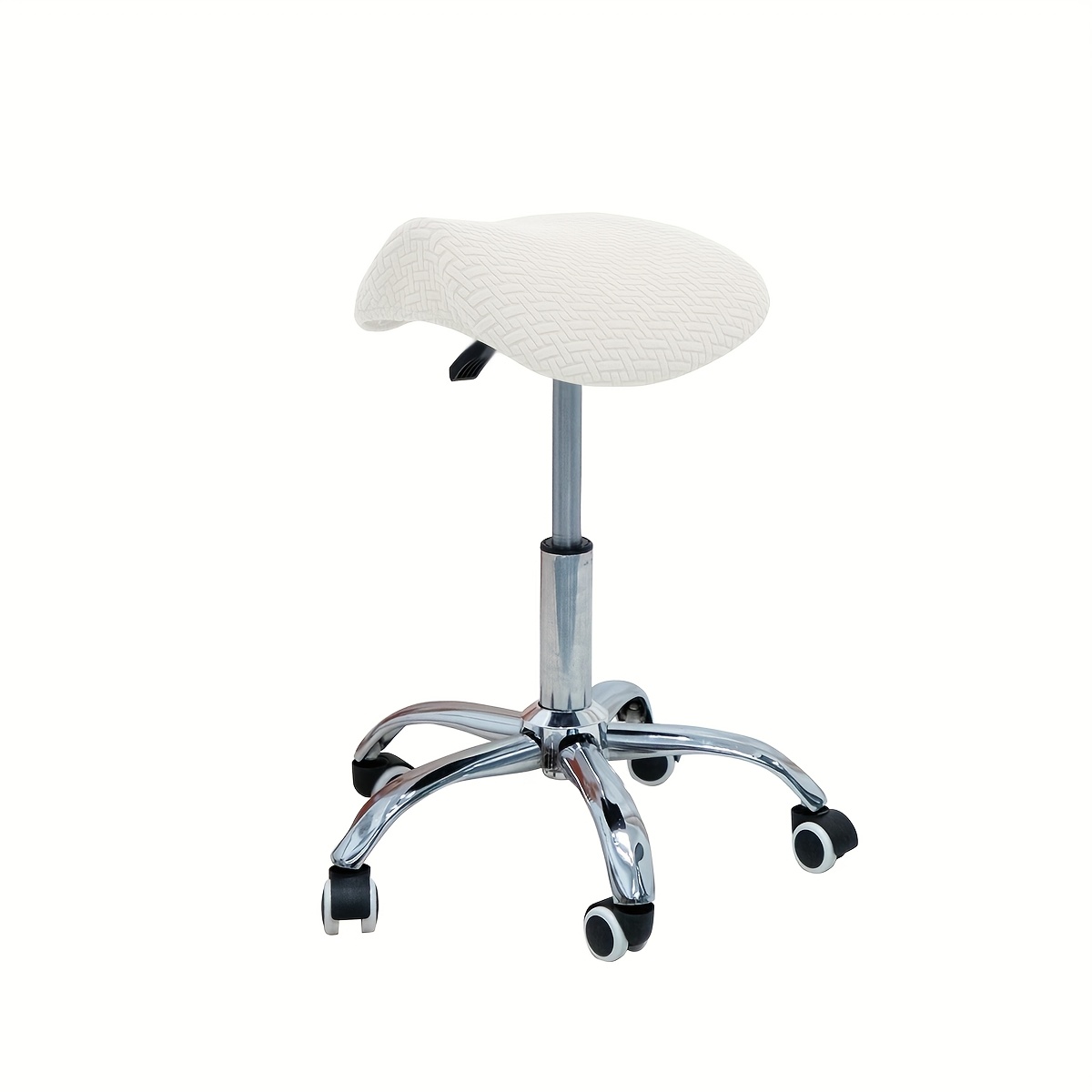 Image of Single-piece Knitted Twill Stool Cover, Barber Stool Cover, Beauty Stool Cover, Multiple Colors , Home Decoration, Removable Chair Protector