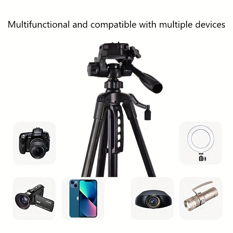 versatile metal tripod stand for dslr cameras smartphones sturdy photography camera accessories tripod stand for phone details 8