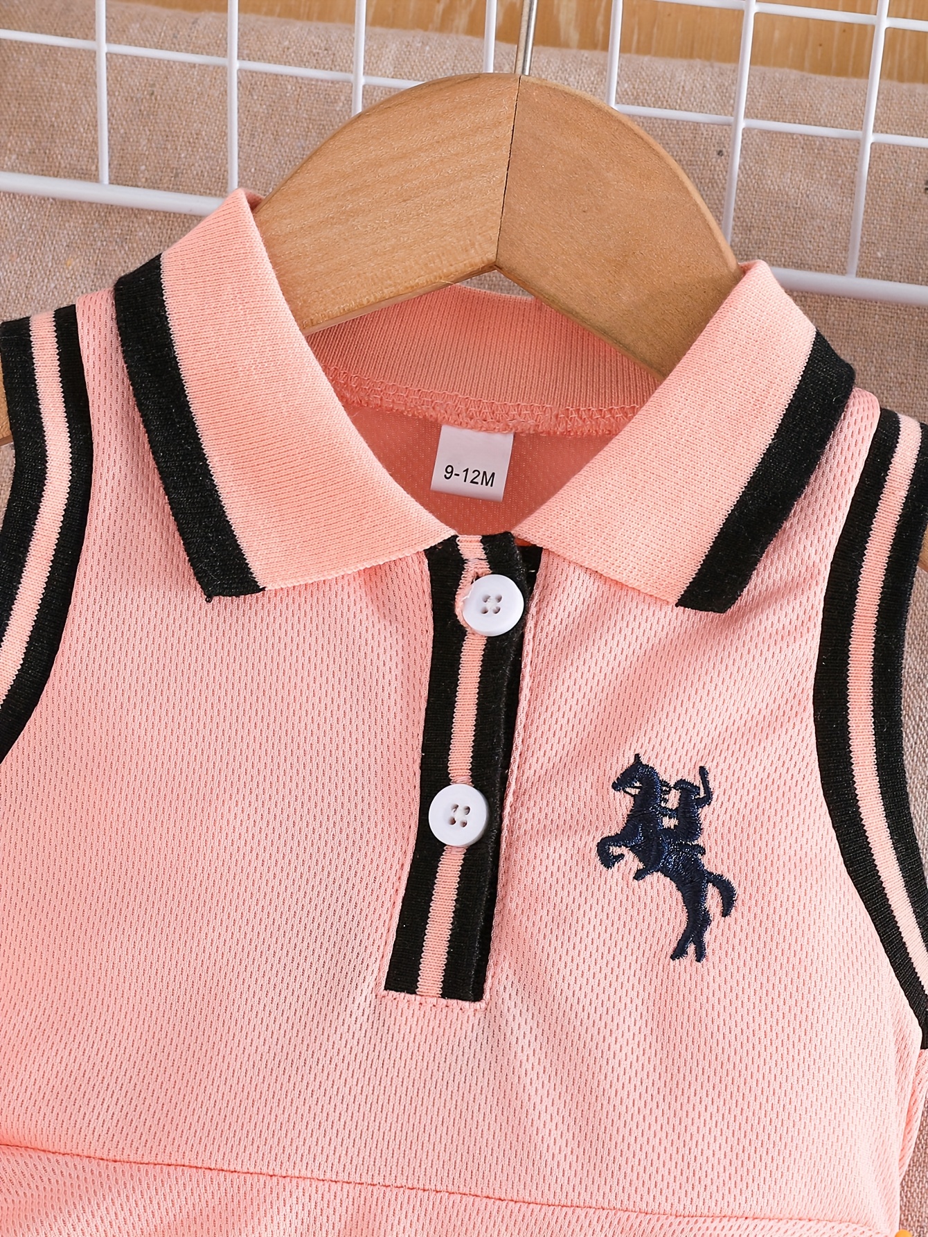 Toddler Sleeveless A-Line Dress - Vibrant Green with Black & White Striped Design, Button-Up Collar, Perfect for Summer Outdoor Activities, Youngsters' Fashion, Casual Wear|Sporty Style|Strapless Design, Youngsters Dress