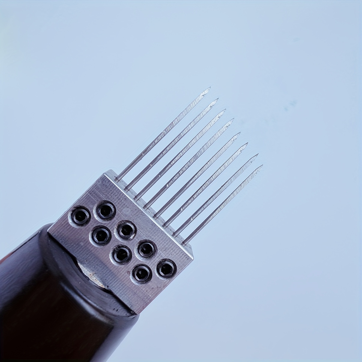 TEMU Hair Needle, 8-needle Hair Injection Tool For Toupees, Hairpiece Training Head Making, And Hairpiece Kit, Wig Tool