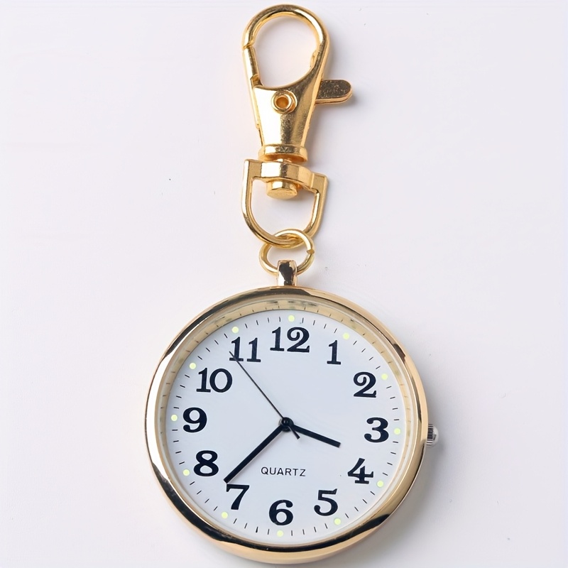 TEMU Montre-bracelet porte-clés à grand , Montre à bouton , Montre-bracelet à horlogerie précise