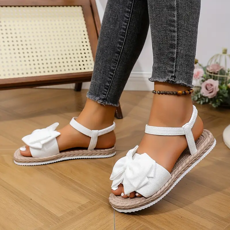 womens slip on sandals breathable flat shoes with slip on closure open toe summer in black beige cushioned insole for casual formal casual attire womens footwear ladies shoes and sandals Product details 5