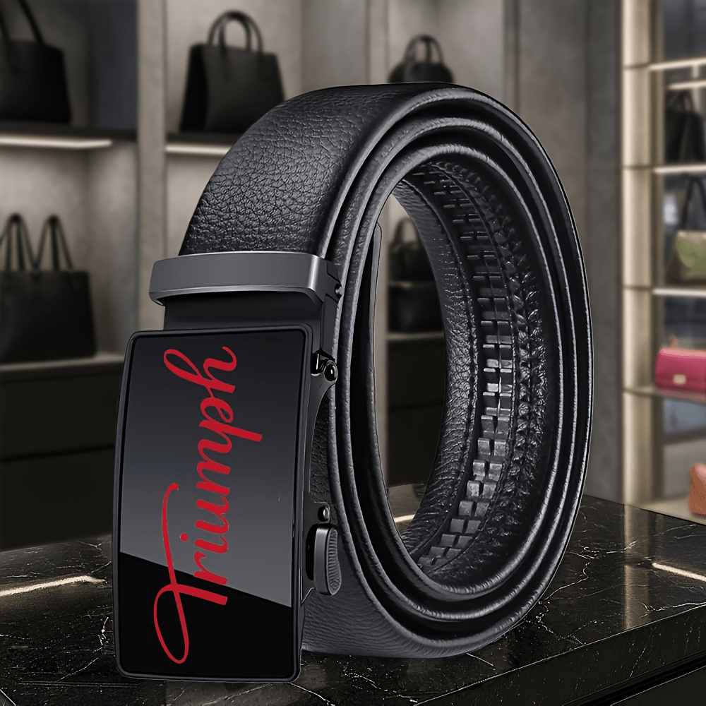 TEMU Men' Belt, Adjustable Casual Use, Fashion Accessory, Easy Style, Office Wear, Men's Trendy Item