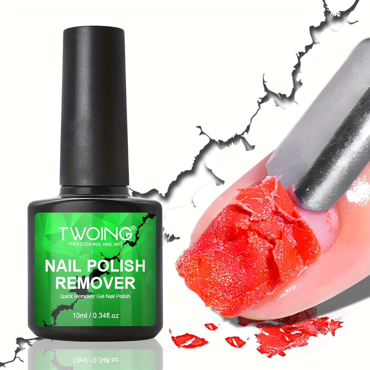 

Professional Nail Art Gel Nail Polish Remover: Quickly & Easily Removes Uv Gel Polishes Within 2-3 Minutes, Magic Soak-off Quick Nail Glue Remover No Need To Soak Or Wrap Nails